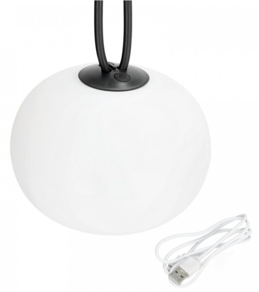 LED stmievateľné nabíjateľné vonkajšie svietidlo VENEZIA LED/1,5W/5V 2500K IP54 2600mAh čierne