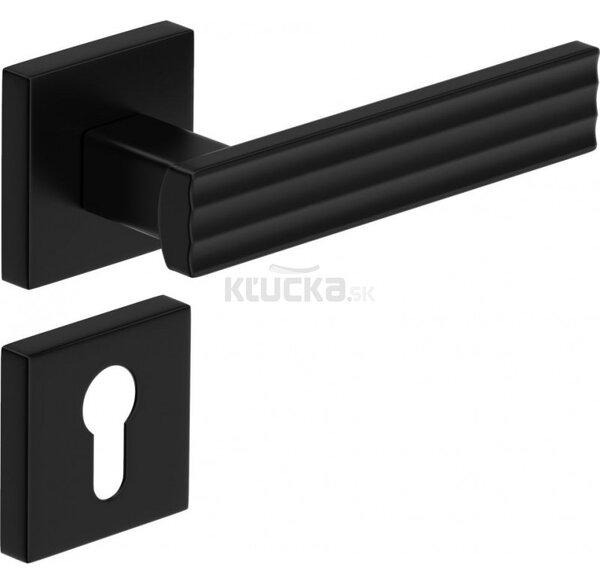 RK.C3 MALIBU kľučka na dvere / vložka, Čierna na Vložku