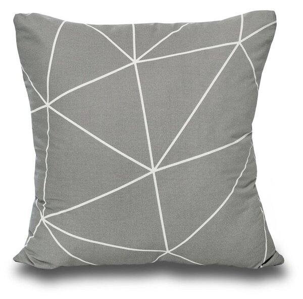 Kvalitex Obliečka na vankúš bavlna NORDIC COLLECTION GRID sivé