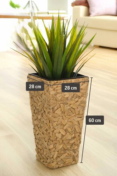 Kvetináč WILD, vodný hyacint, výška 60 cm, natur