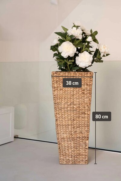 Kvetináč ASIA, vodný hyacint, výška 80 cm, natur