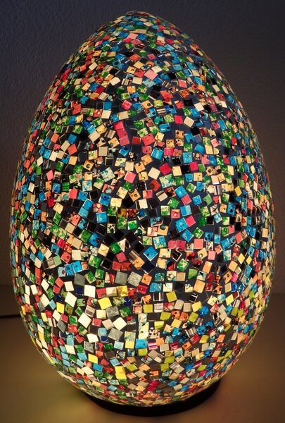 Stolná lampa POP ART - viacfarebná - EGG - XXL