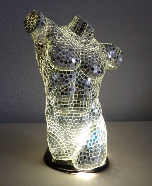 Stolná lampa BODYBUILDING MAN , 41 cm, ručná práca