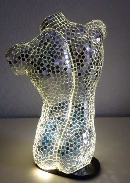 Stolná lampa BODYBUILDING MAN , 41 cm, ručná práca
