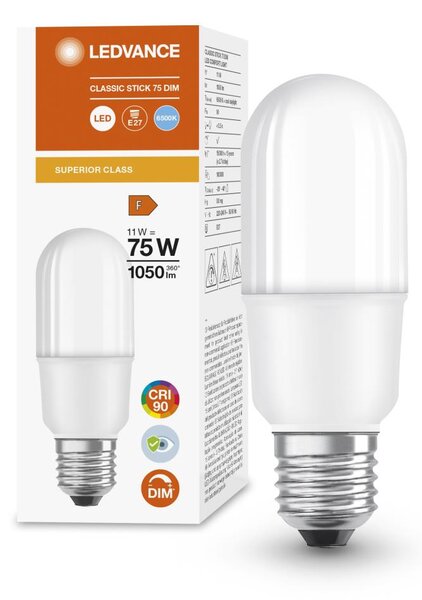 LED Stmievateľná žiarovka E27/11W/230V 6500K CRI 90 - Ledvance