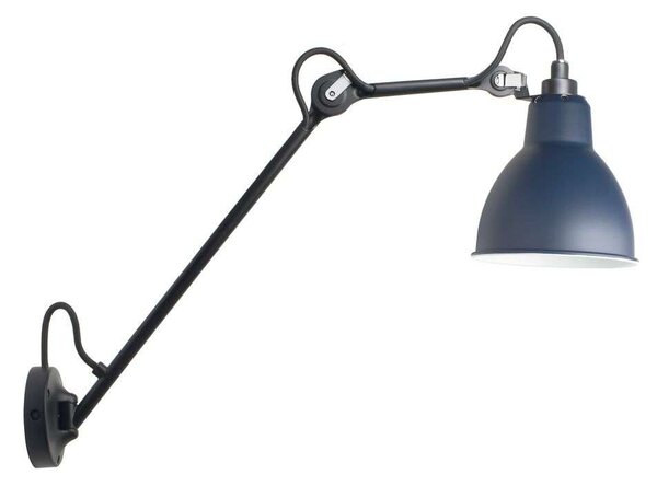 DCW - 122 Nástenné Svietidlo Black/Blue Lampe Gras - Lampemesteren