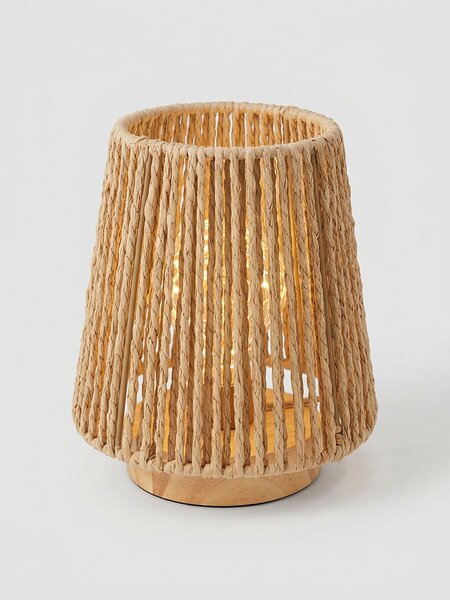 Sinsay - Pletená LED stolová lampa - béžová
