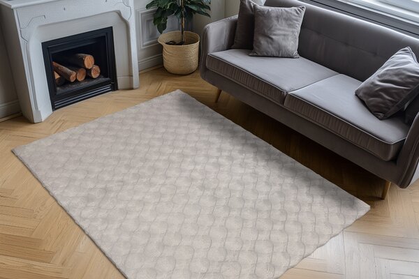 Obsession , Kusový koberec Diamond Cut 800 Grey, 80x150, šedá, obývacia izba