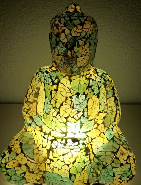 Lampa Budha, ručná práca