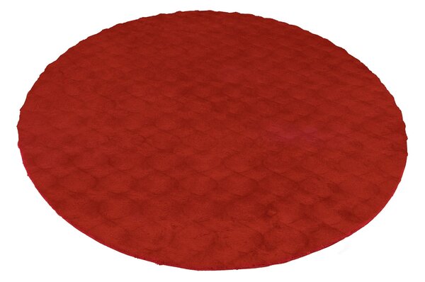 Obsession, Kusový koberec Diamond Cut 800 Red kruh, 120x120 (priemer) kruh, červená, obývacia izba