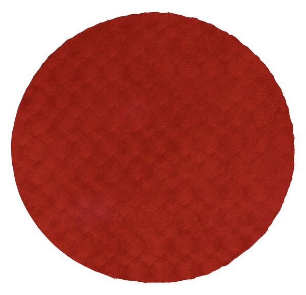 Obsession, Kusový koberec Diamond Cut 800 Red kruh, 120x120 (priemer) kruh, červená, obývacia izba