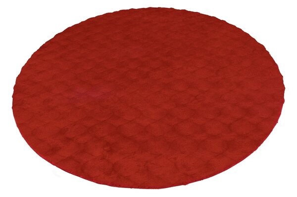 Obsession, Kusový koberec Diamond Cut 800 Red kruh, 120x120 (priemer) kruh, červená, obývacia izba