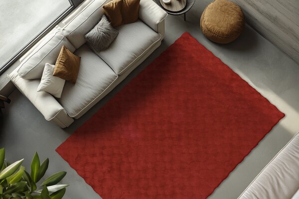 Obsession , Kusový koberec Diamond Cut 800 Red, 80x150, červená, obývacia izba