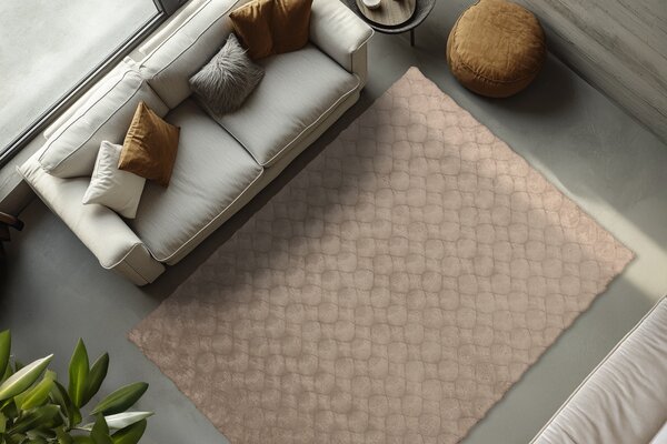 Obsession , Kusový koberec Diamond Cut 800 Taupe, 80x150, hnedá, obývacia izba
