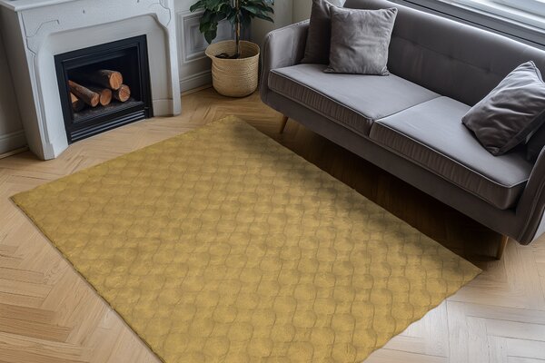 Obsession , Kusový koberec Diamond Cut 800 Honey, 80x150, hnedá, obývacia izba