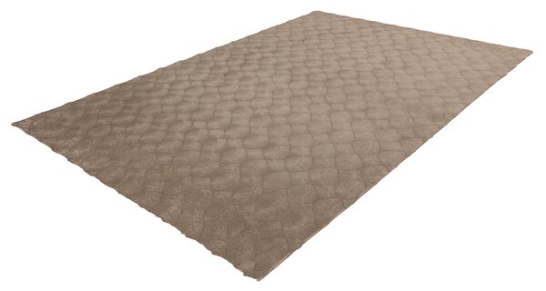 Obsession , Kusový koberec Diamond Cut 800 Taupe, 80x150, hnedá, obývacia izba