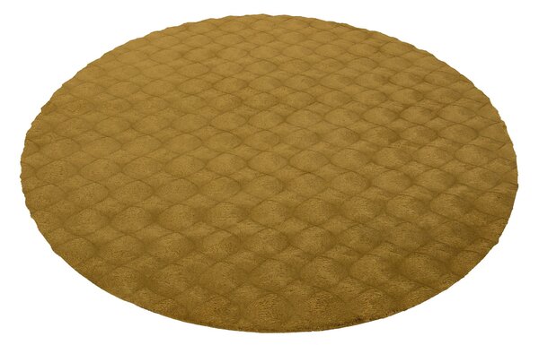 Obsession , Kusový koberec Diamond Cut 800 Honey kruh, 120x120 (priemer) kruh, hnedá, obývacia izba
