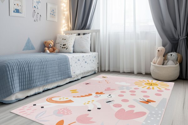 Obsession, Detský kusový koberec Magic Kids ML 101 Flho, 115 x160, ružová, detská izba