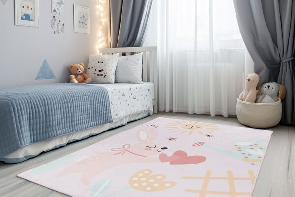 Obsession, Detský kusový koberec Magic Kids ML 106 Lora, 115 x160, ružová, detská izba