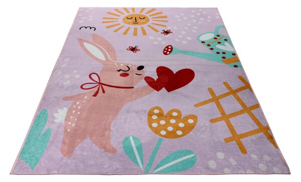 Obsession, Detský kusový koberec Magic Kids ML 106 Lora, 115 x160, ružová, detská izba