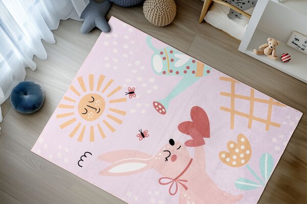 Obsession, Detský kusový koberec Magic Kids ML 106 Lora, 115 x160, ružová, detská izba