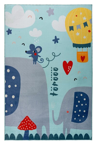 Obsession , Detský kusový koberec Magic Kids ML 105 Cuel, 115 x160, modrá, detská izba