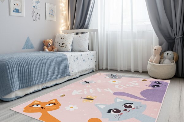 Obsession, Detský kusový koberec Magic Kids ML 104 Kicl, 115 x160, ružová, detská izba