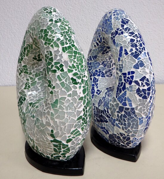 Stolná lampa ART OVAL, ručná práca