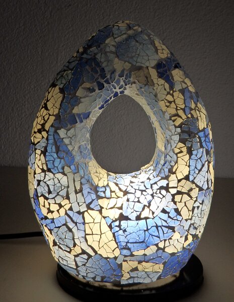 Stolná lampa ART OVAL, ručná práca