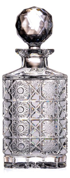 Bohemia Crystal Ručne brúsená fľaša na whisky, rum a pálenku Maia 800ml