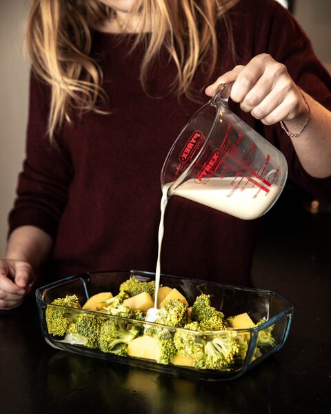 Sklenená odmerka s lievikom PYREX 1000ml