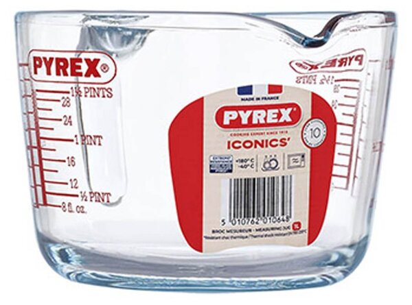 Sklenená odmerka s lievikom PYREX 1000ml