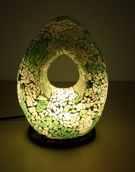 Stolná lampa ART OVAL, ručná práca