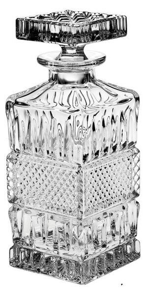 Bohemia Crystal karafa na whisky, rum a pálenku Brittany 700ml