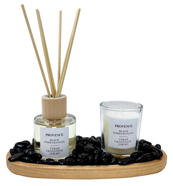Darčeková sada Black Pomegranate PROVENCE sviečka a difuzér