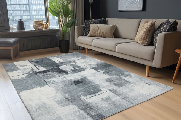 Obsession , Kusový koberec Posh 300 Grey, 80x150, šedá, chodba / predsieň