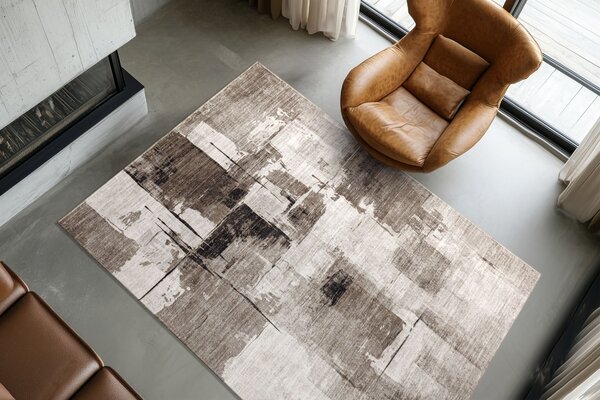 Obsession , Kusový koberec Posh 300 Taupe, 80x150, hnedá, chodba / predsieň