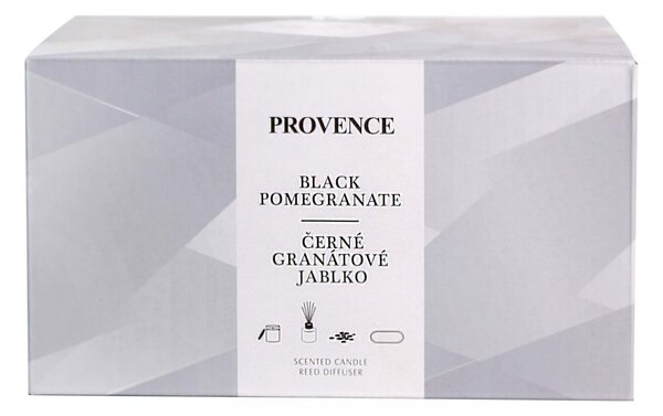 Darčeková sada Black Pomegranate PROVENCE sviečka a difuzér