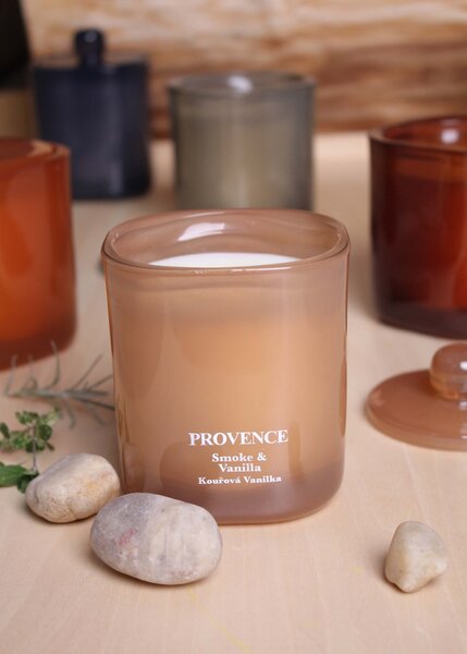 Vonná sviečka v skle PROVENCE 25 hodín smoke vanilla