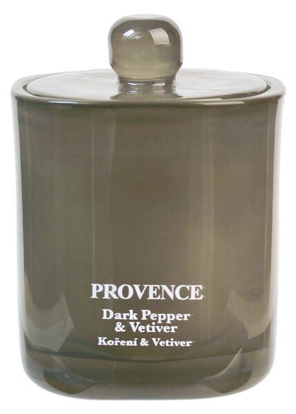 Vonná sviečka v skle PROVENCE 25 hodín korenie vetiver