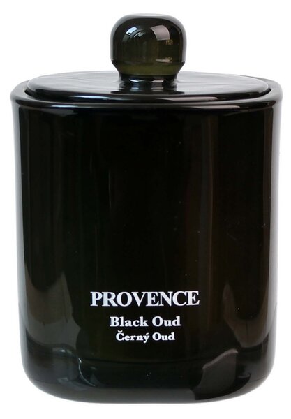 Vonná sviečka v skle PROVENCE 25 hodín black oud