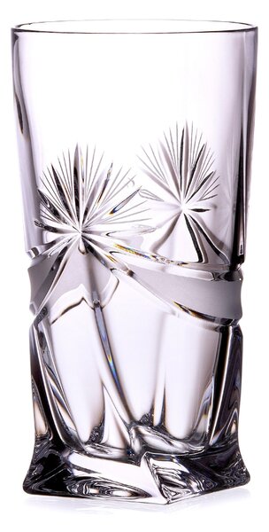 Bohemia Crystal Ručne brúsené poháre na vodu, nealko a koktail Mašľa 350ml (set po 6ks)