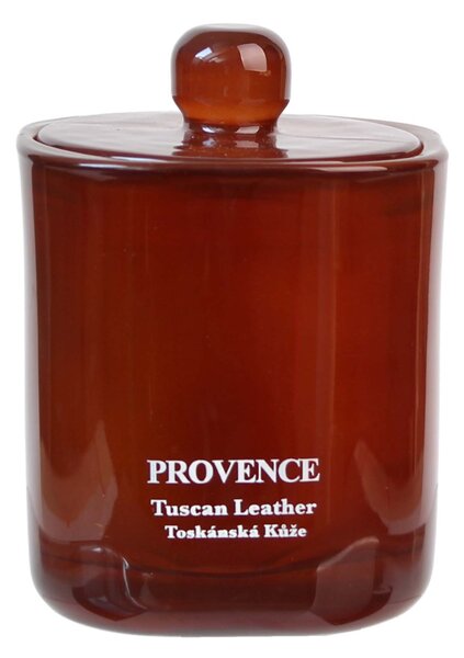 Vonná sviečka v skle PROVENCE 25 hodín tuscan kože