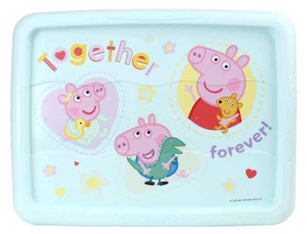 Plastový úložný box s vekom KEEEPER 15l Peppa Pig