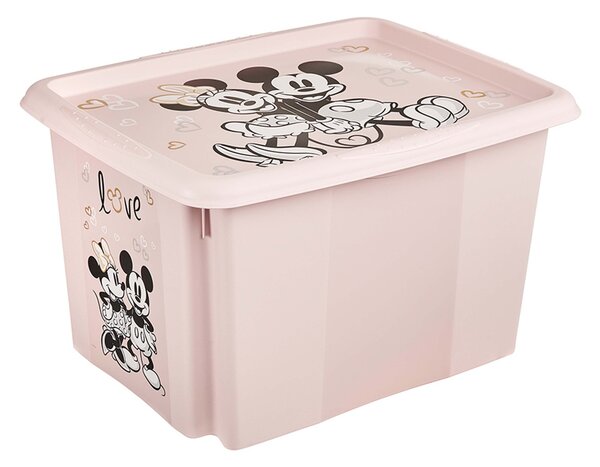 Plastový úložný box s vekom KEEEPER 30l Minnie