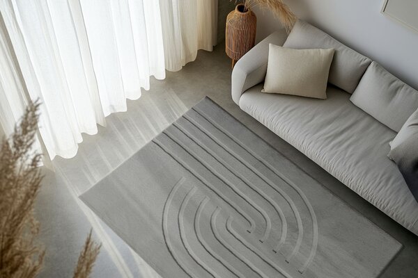 Obsession , Kusový koberec Zen Deluxe 700 Grey, 80x150, šedá, obývacia izba