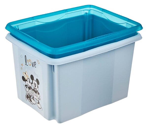 Plastový úložný box s vekom KEEEPER 30l Mickey