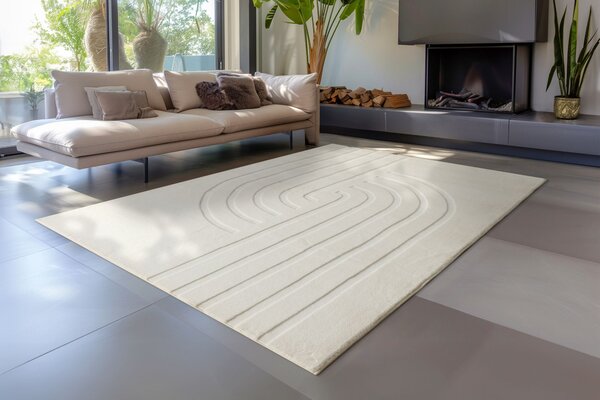 Obsession , Kusový koberec Zen Deluxe 700 Cream, 80x150, béžová, obývacia izba