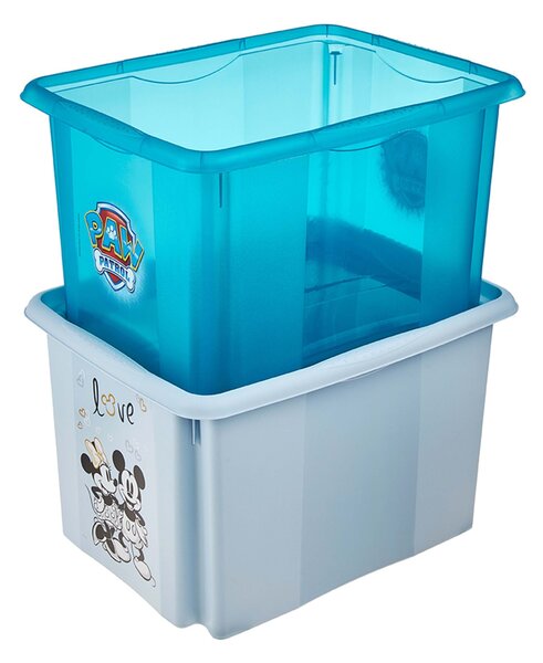 Plastový úložný box s vekom KEEEPER 30l Mickey