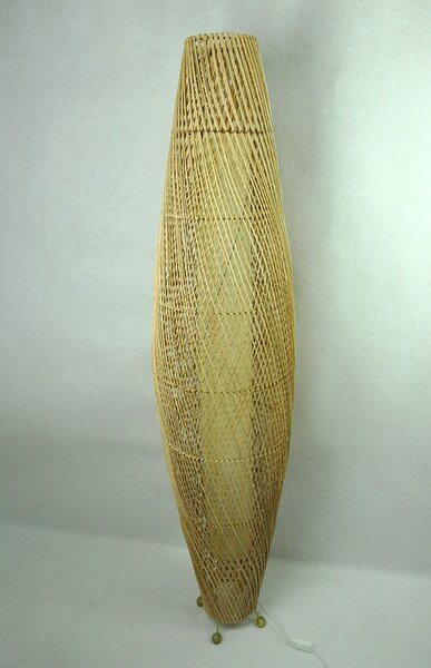 Stojacia lampa RATAN, natural, 150 cm, ručná práca